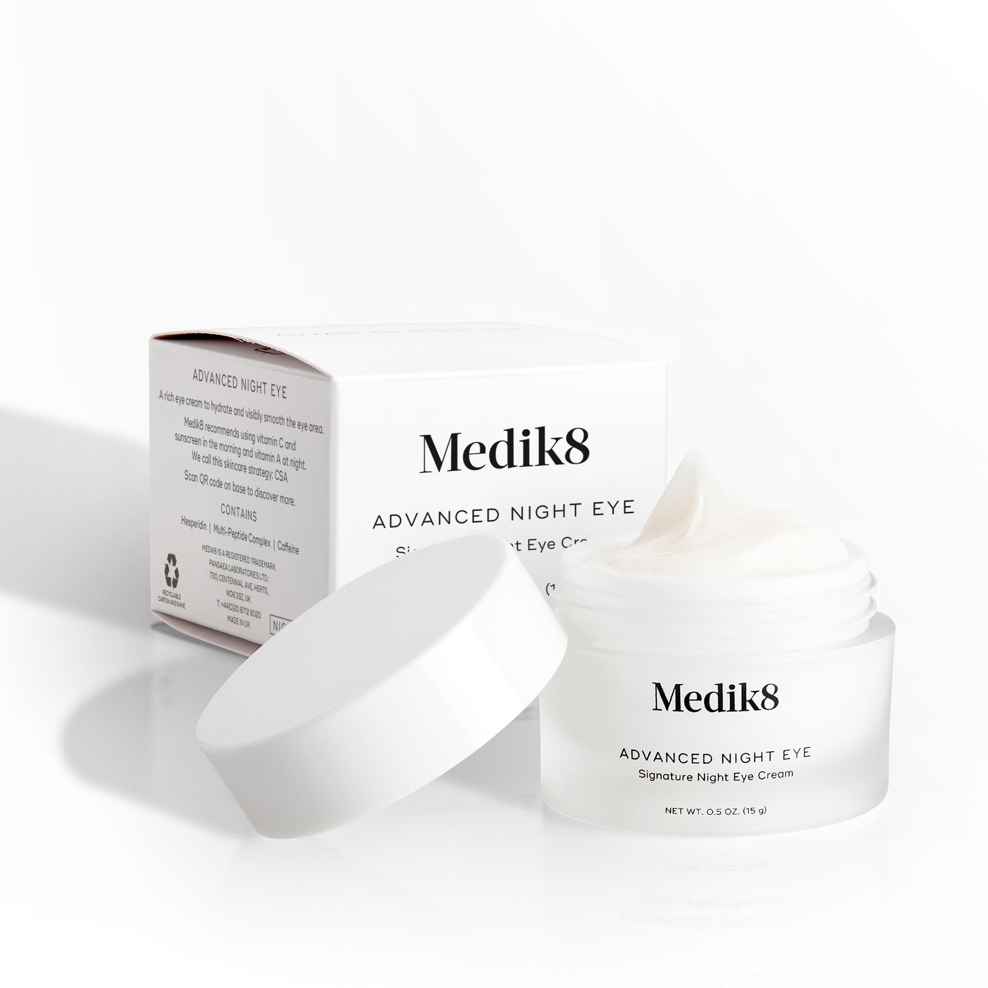 Advanced Night Eye Cream for Dark Circles & Puffiness - Anti-Aging Eye Treatment with Retinol & Hyaluronic Acid - Perfect for Nighttime Skincare Routine & Morning Refresh
