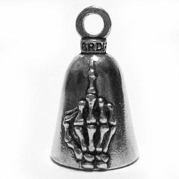 Middle Finger Guardian Bell for Motorcycles - Evil Eye Protection Charm, Biker Good Luck Gift for Riders - Perfect for Harley, Chopper & Cruiser Accessories