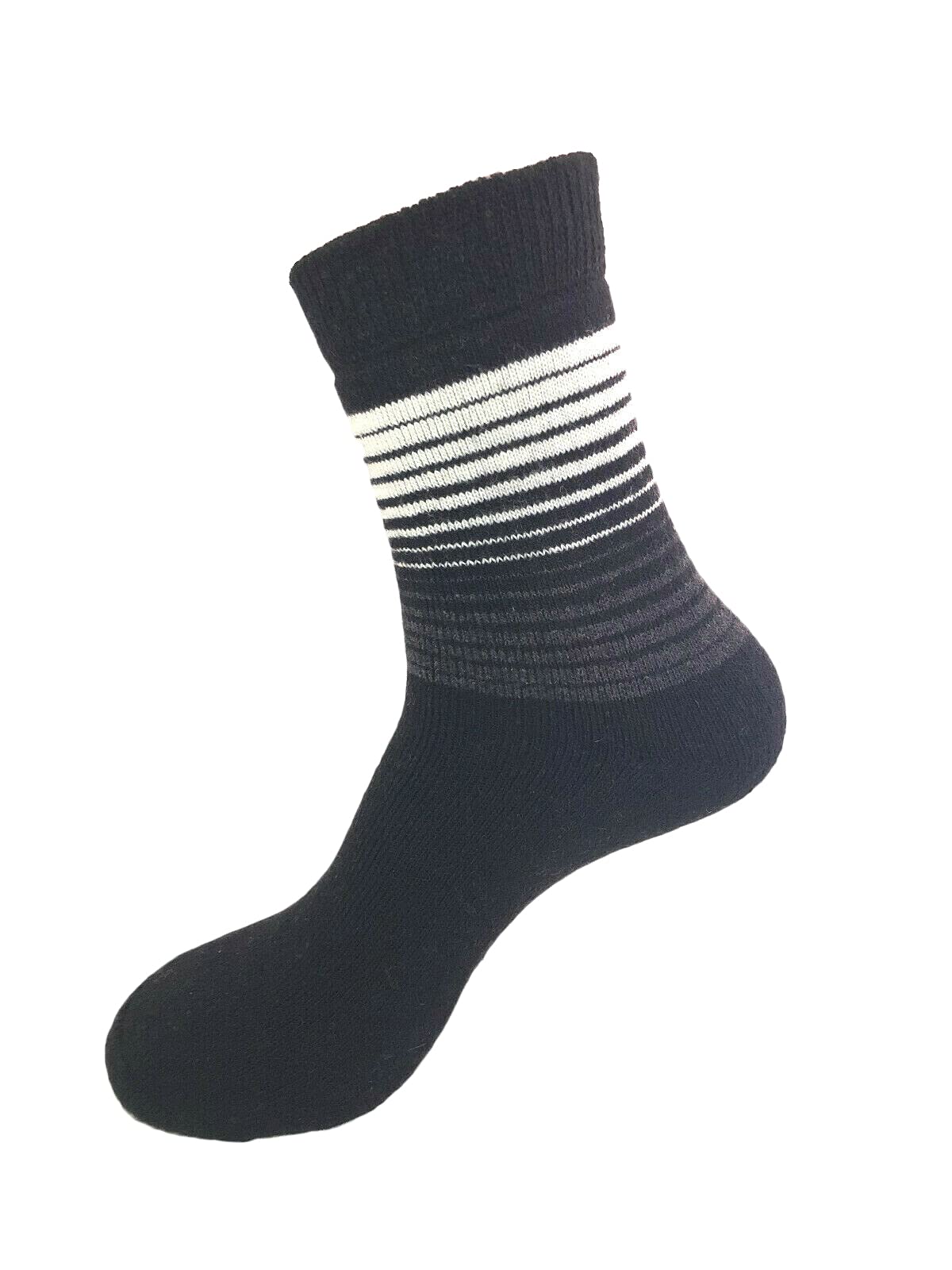 4 Pairs Men's Winter Warm Thermal Crew Socks - Thick Lambswool Ankle Socks for Hiking, Skiing & Cold Weather Comfort