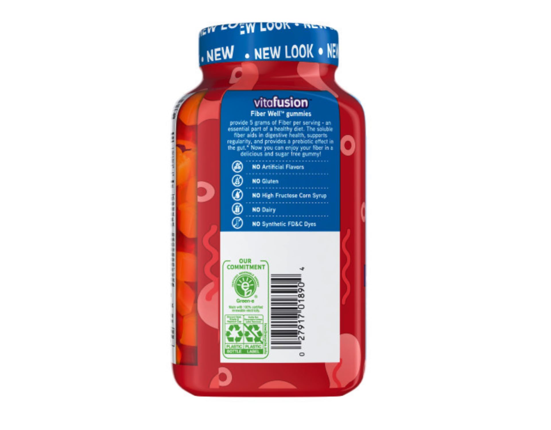 Vitafusion Fiber Well Fiber Supplement Gummies for Digestive Health - 90 Count | Supports Regularity & Gut Health - Delicious Peach, Strawberry & Blackberry Flavored Gummies for Adults & Kids