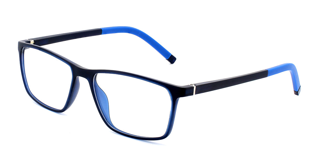Smart Rectangular Prescription Glasses Frames MZ04 02 - Lightweight & Durable Eyewear for Men & Women - Perfect for Work, Reading & Everyday Use