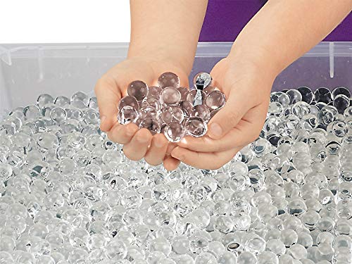 Magic Marbles That Grow in Water - Expandable Gel Beads for Kids Science Experiments & Sensory Play (Clear, 1000pcs)