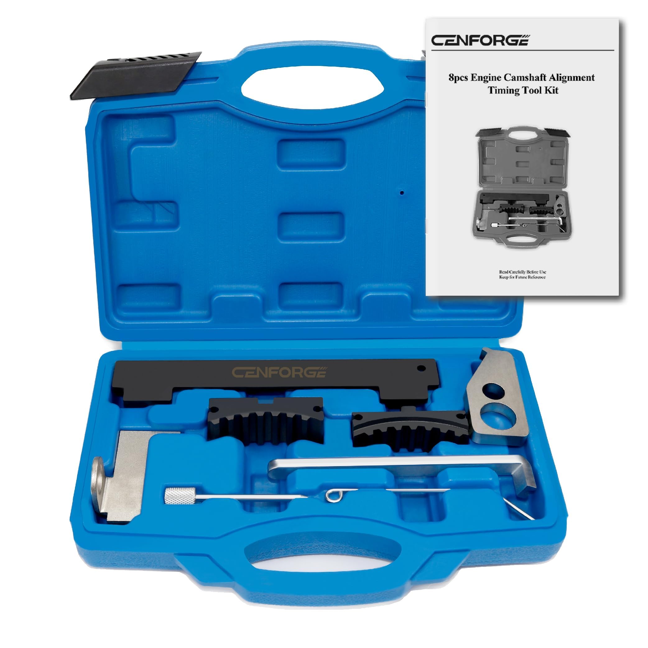 Professional Camshaft Tensioning Locking Alignment Timing Belt Tool Kit - Compatible with Chevy Aveo, Cruze, Fiat, Alfa Romeo 1.4L 1.6L 1.8L Engines - Essential for Timing Belt Replacement & Engine Repair in Auto Shops & DIY Garages