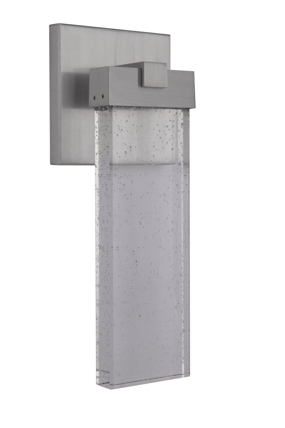 Aria LED Wall Lantern - Satin Aluminum Finish Outdoor Light Fixture for Porch, Patio & Garden Lighting | Energy Efficient & Weather Resistant