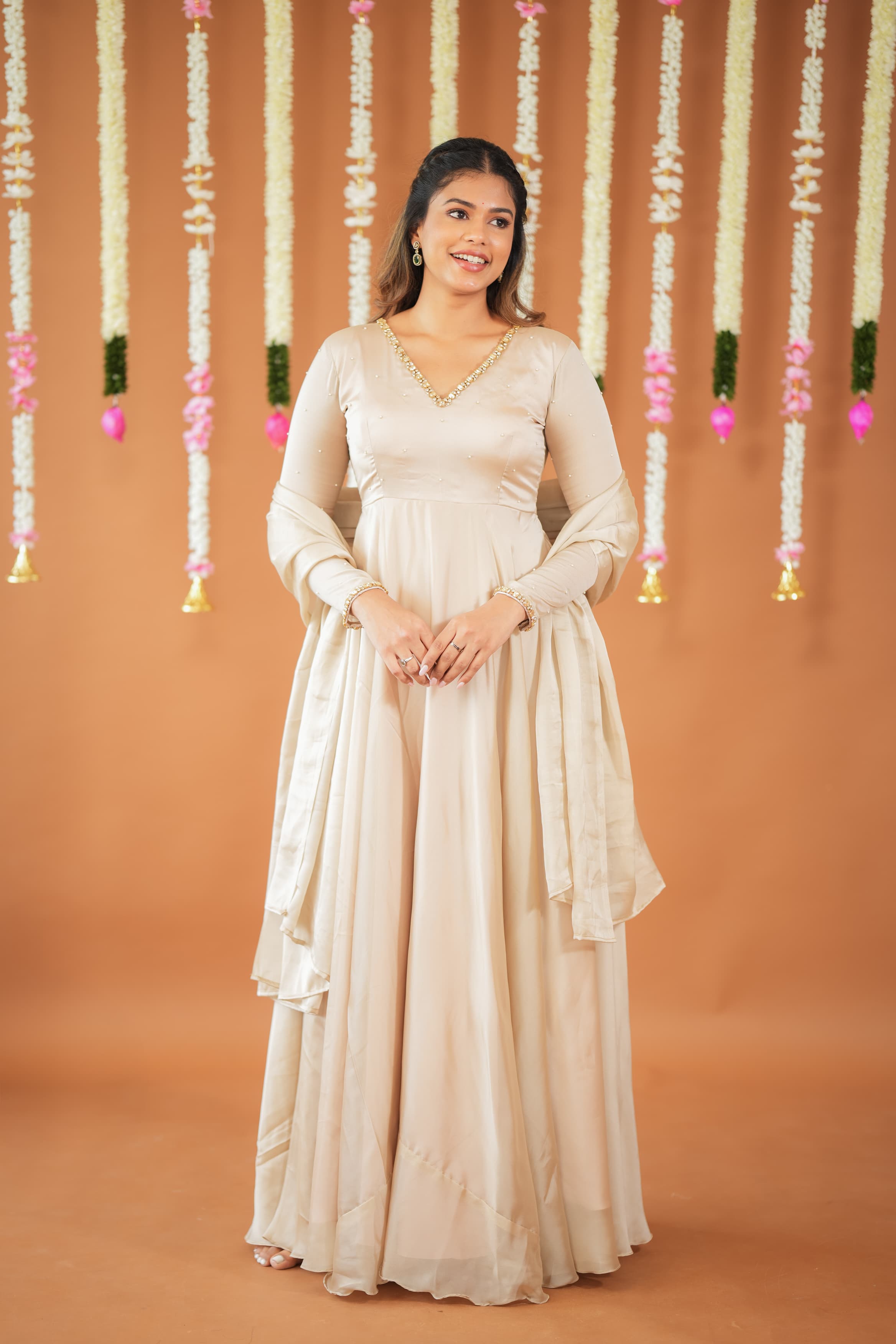 DD660 Anjana Premium Designer Anarkali Dress - Elegant Indian Ethnic Wear for Women | Perfect for Weddings, Parties & Festive Occasions