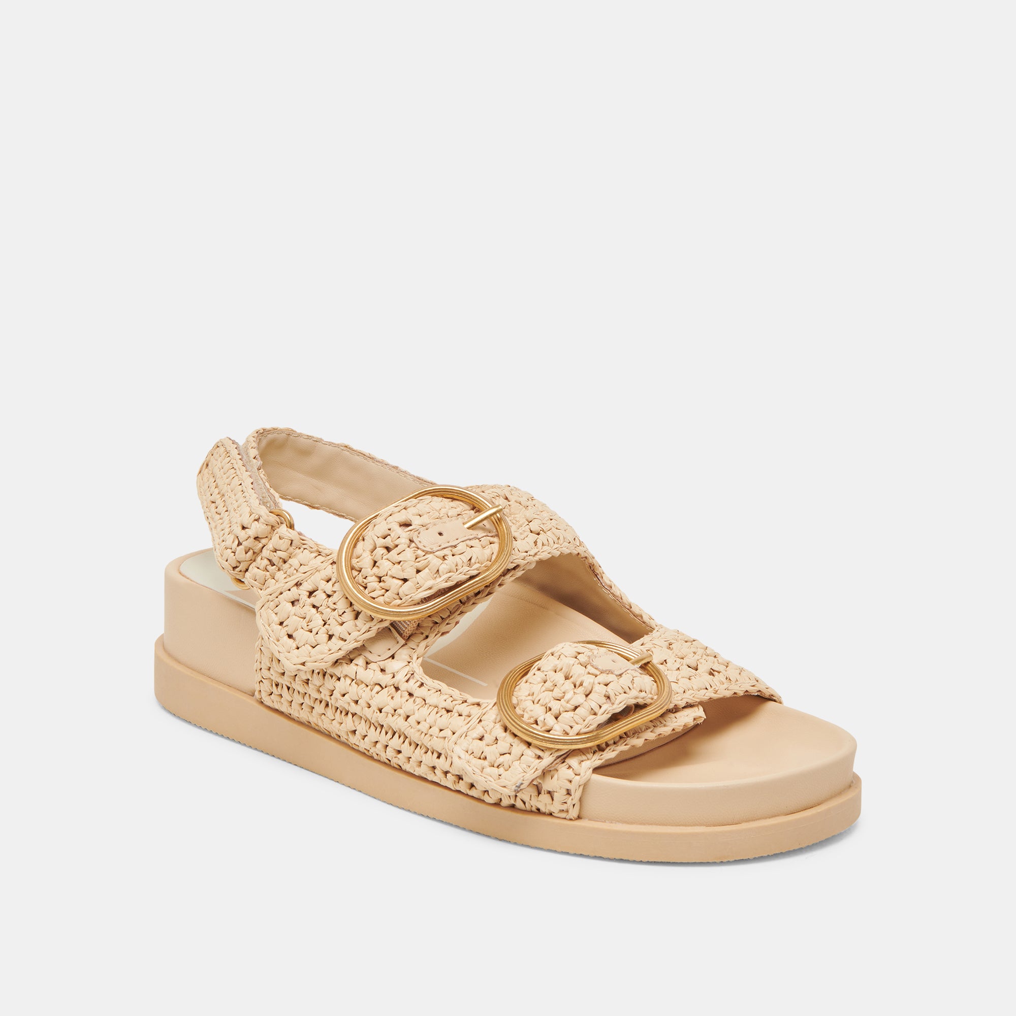 STARLA Women's Crochet Sandals - Breathable Natural Knit Summer Beach Slides - Comfortable Boho Style for Walking, Travel & Vacation