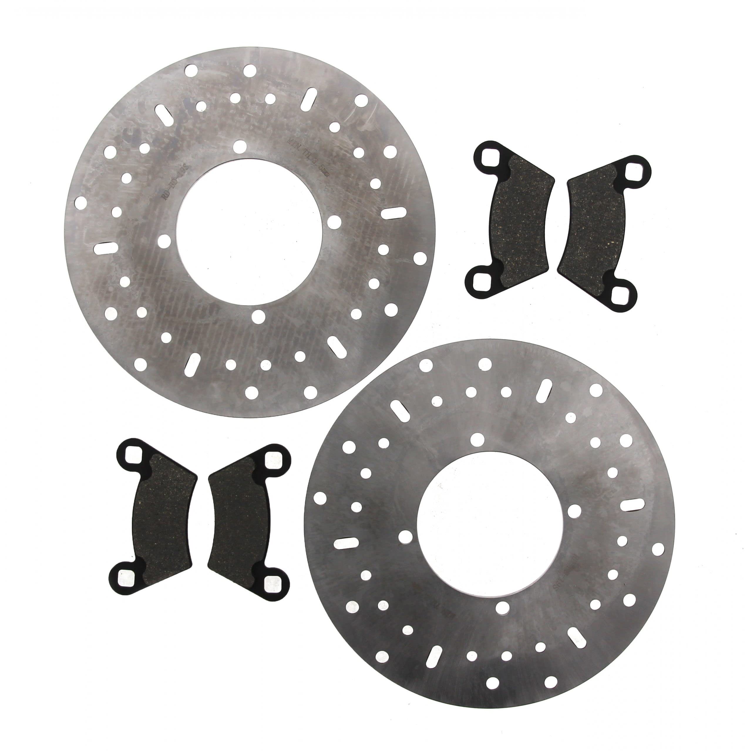 Polaris 400 Ranger Front Brake Pads and Rotors Kit - High Performance Off-Road ATV Braking System for Mud, Trail & Heavy Duty Use