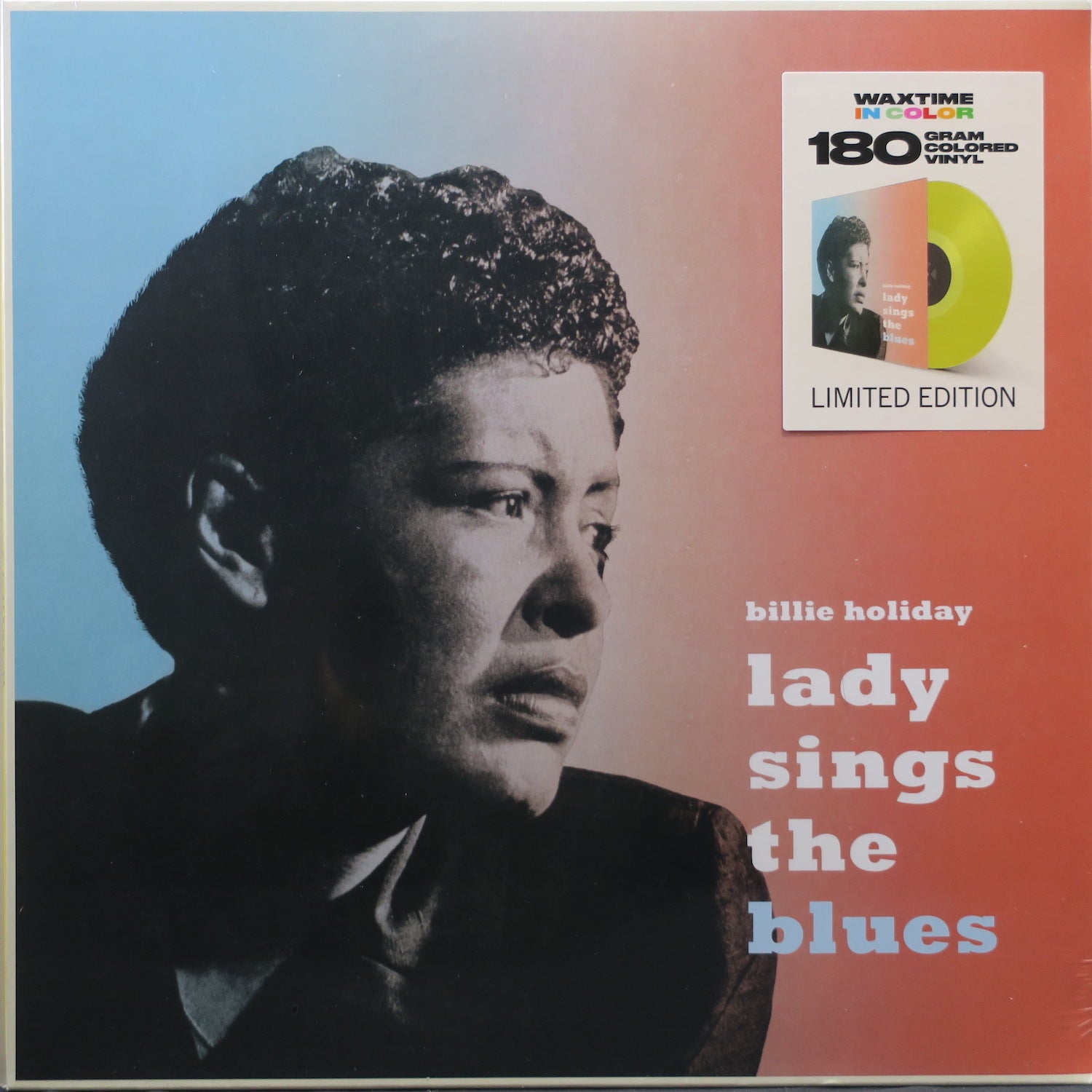 Billie Holiday 'Lady Sings The Blues' 180g Yellow Vinyl LP Record - Limited Edition Jazz Music for Collectors & Audiophiles, Perfect for Home Listening & Vintage Music Enthusiasts