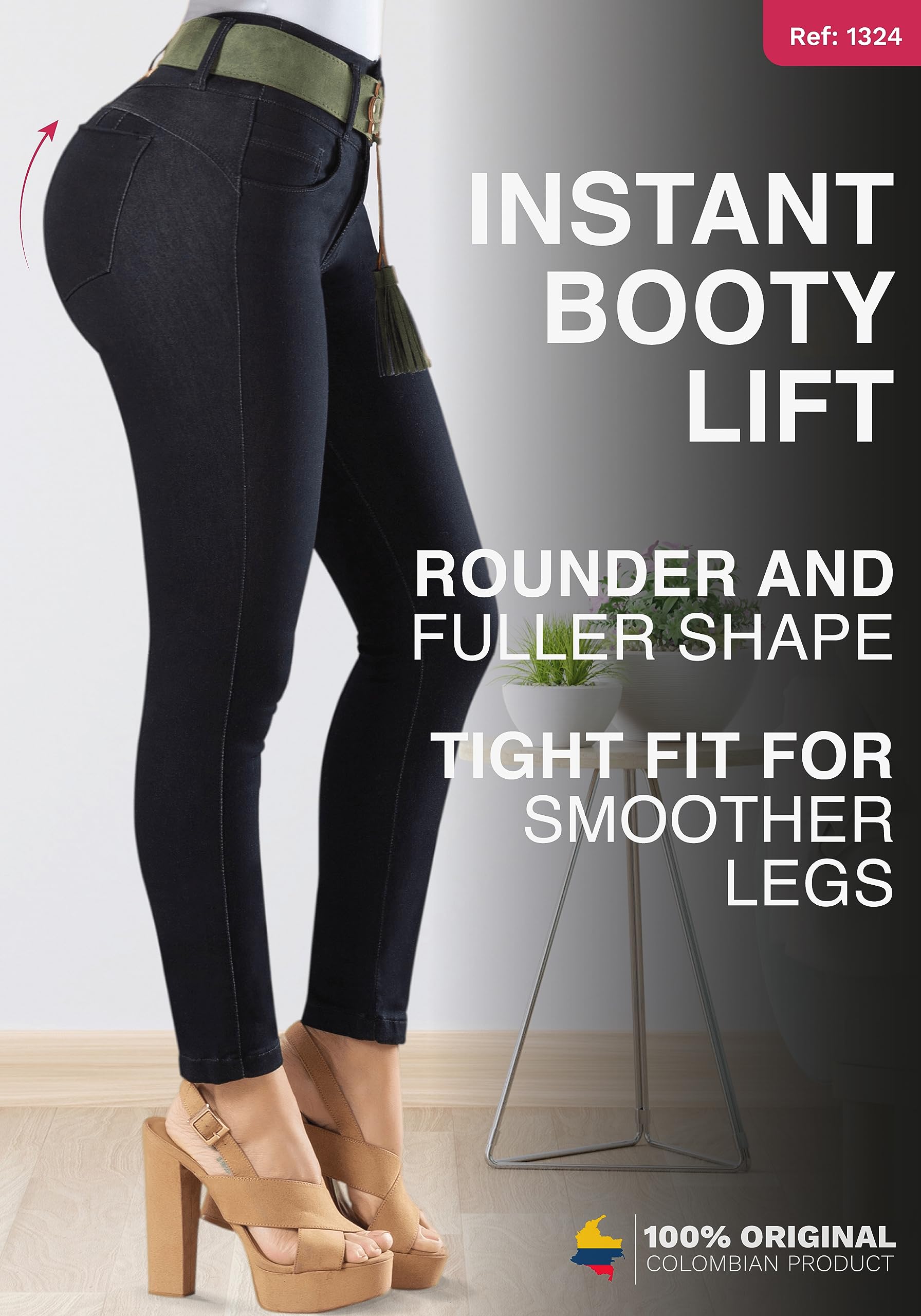 LT.ROSE High Waisted Butt Lifting Jeans for Women | Colombian Style | Night Out & Casual Wear