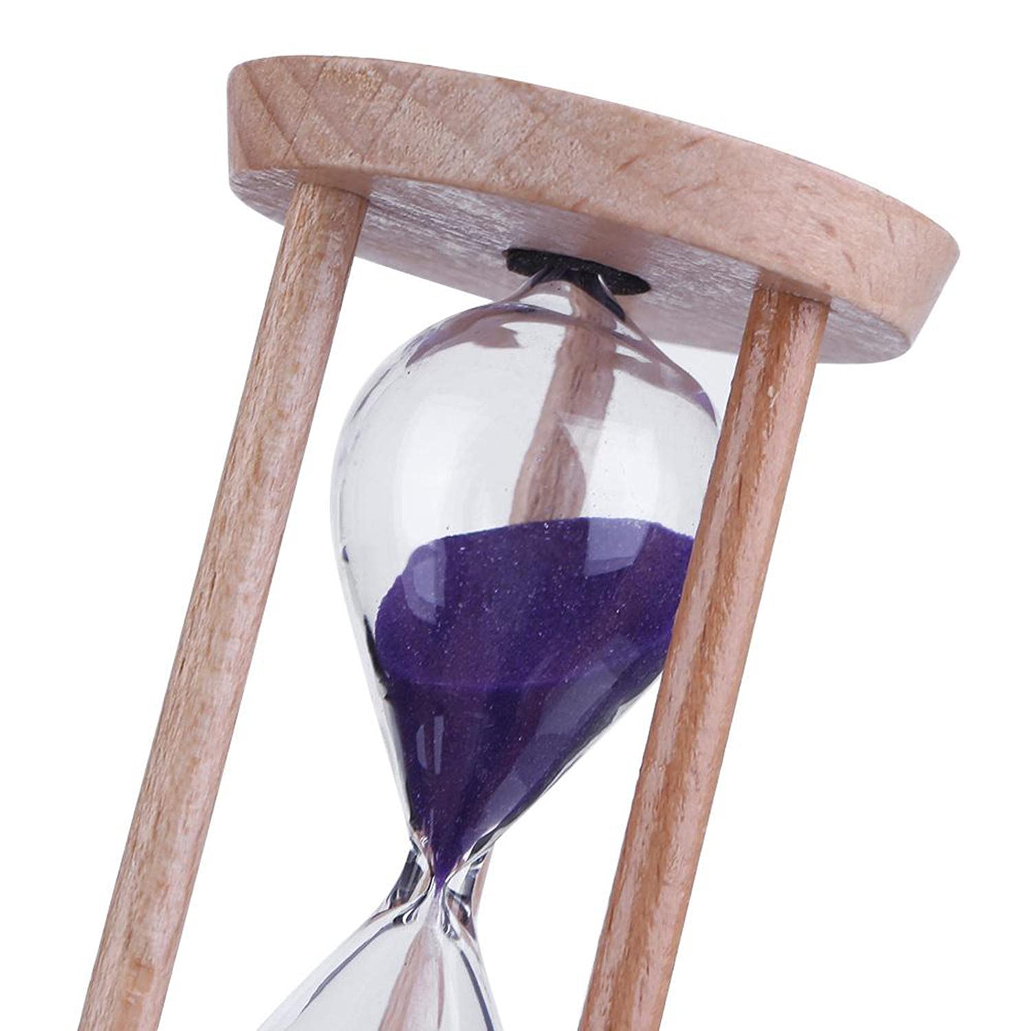 3 Minute Wooden Hourglass Sand Timer - Portable Toothbrush Timer for Kids, Home Decor & Unique Gift Idea | Perfect for Brushing Teeth, Classroom Activities, and Office Desk Decor