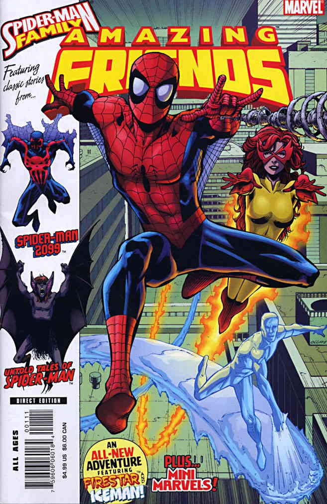 Spider-Man Family Featuring Spider-Man's Amazing Friends #1 FN Marvel Comic Book - Collectible Superhero Graphic Novel for Fans & Gift for Comic Lovers