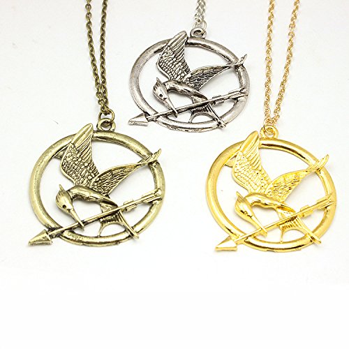 Peace River Designs The Hunger Games Inspired Mockingjay Necklace in Silver - Perfect for Cosplay, Gift Giving, and Everyday Wear