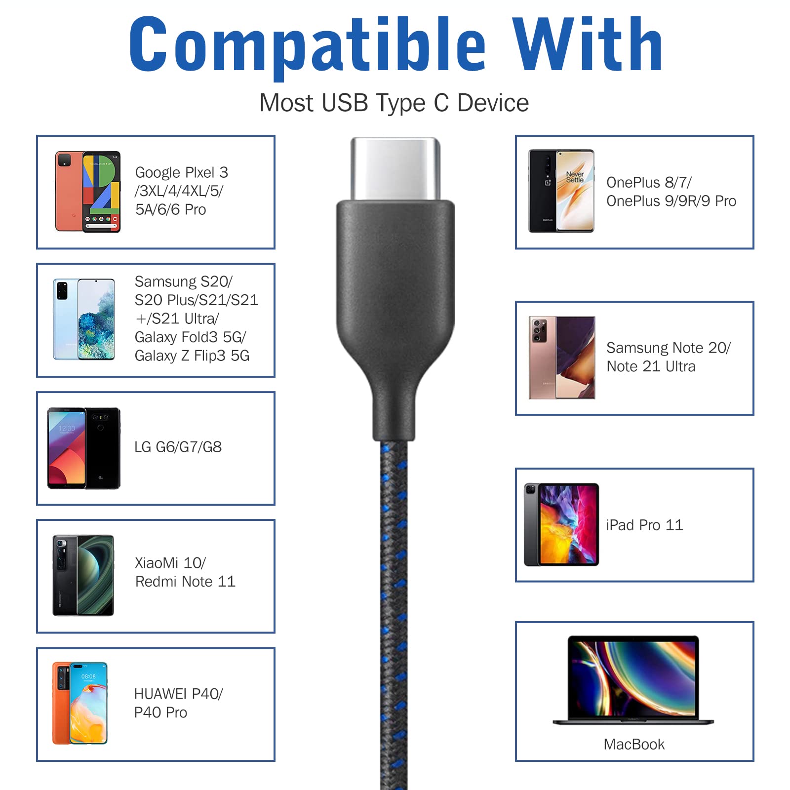 UrbanX M230 USB C Headphones - Hi-Fi Digital DAC Stereo Earbuds with Noise Isolation, Built-in Mic & Remote Control for Samsung Galaxy S20 FE 5G - Perfect for Commuting, Gaming & Work Calls