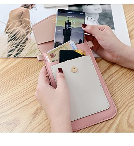 Leather Crossbody Phone Purse for Women - Touchscreen Wallet Handbag with Card Slots, Small Shoulder Bag Fits iPhone 15/14/13 Pro Max & Samsung Galaxy (White) | Perfect for Shopping, Travel & Daily Use