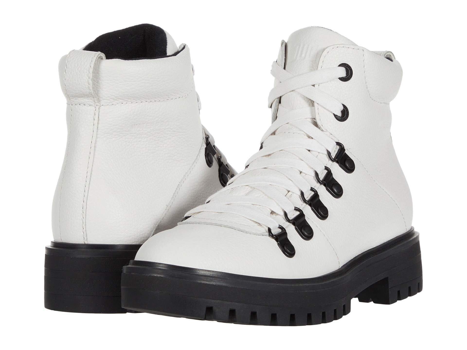 COUGAR Women's NASH Leather Lug Sole Combat Boots - Lace-Up Ankle Boots for Women | Stylish & Durable for Outdoor, Work & Fashion