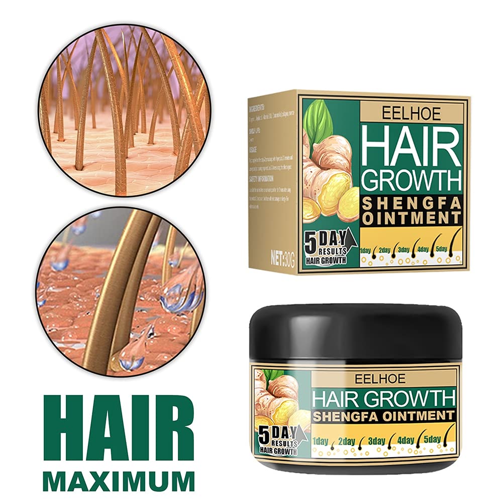 Hair Growth Cream for Bald Spot Treatment - Scalp Moisturizer & Follicle Conditioner for Men & Women - Promotes Hair Regrowth & Scalp Massage - Ideal for Thinning Hair & Daily Hair Care Routine