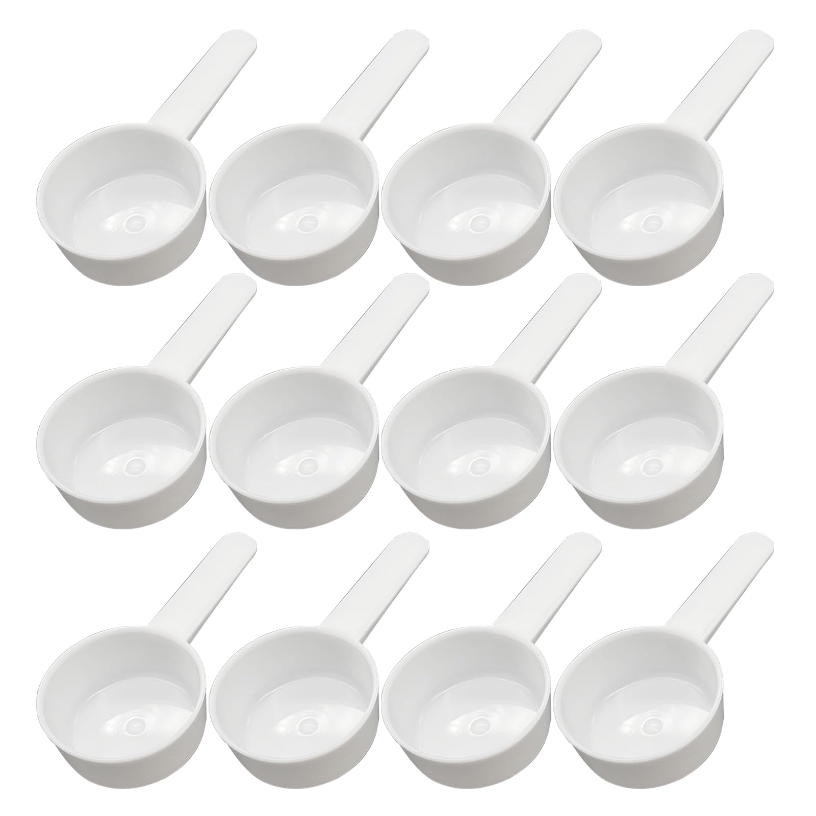 12-Piece Long Handle Measuring Spoon Set - Tablespoon & Teaspoon for Coffee, Tea, Milk, Spices, Protein Powder & Pet Food - Perfect for Baking, Cooking & Kitchen Measuring