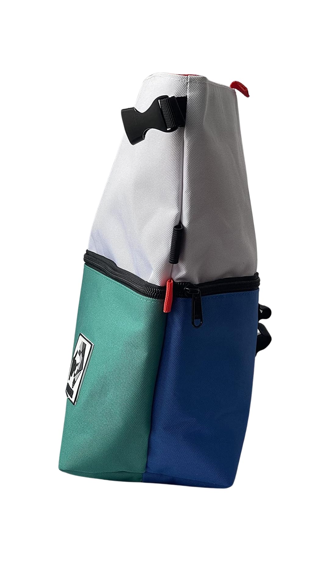 SESH Large Chalk Bucket for Climbing & Bouldering - Magnetic Closure Chalk Bag with 4 Brush Holders & 2 Mesh Side Pockets - Durable Chalk Holder for Rock Climbing, Gym Training & Outdoor Sports