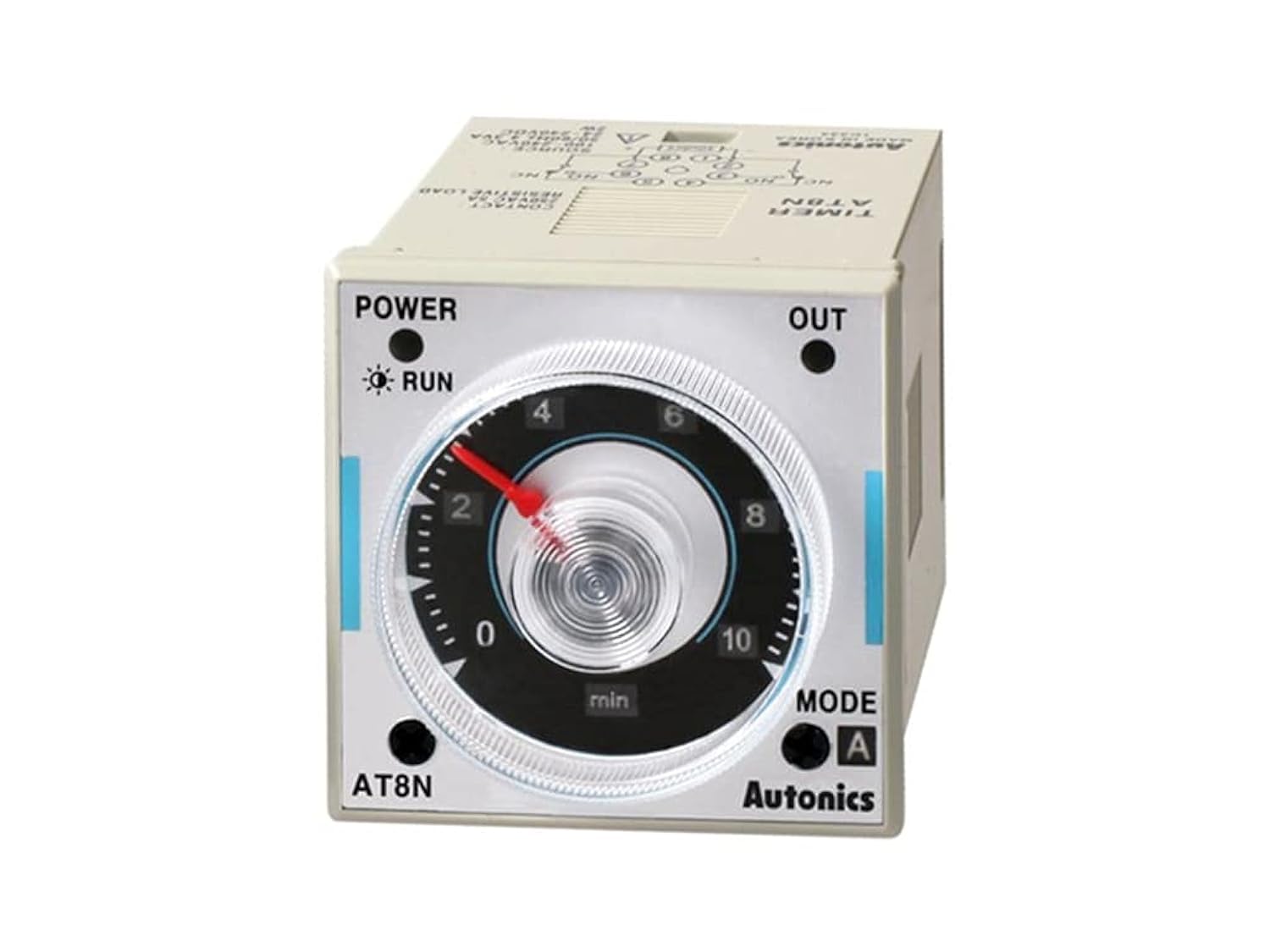 AUTONICS AT8N-24-240 Multi-Function Timer Relay, 0.05 Sec to 100 Hours Range, 100-240V AC - Perfect for Industrial Automation, HVAC Systems & Equipment Control