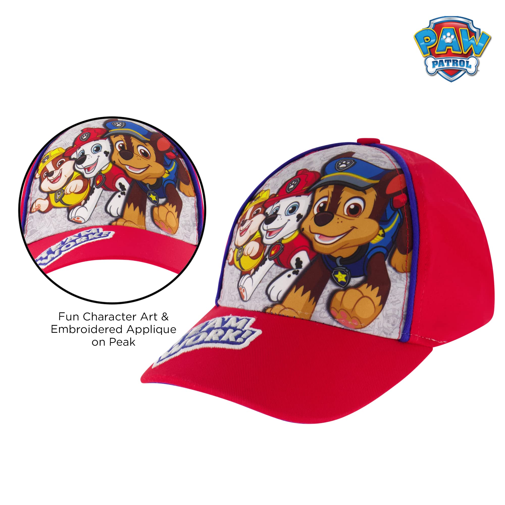 Paw Patrol Marshall Adjustable Baseball Cap for Kids - Toddler & Boys Hat (Ages 2-7) - Red Nickelodeon Character Hat - Perfect for Outdoor Play, Birthday Gifts & Costume Accessories