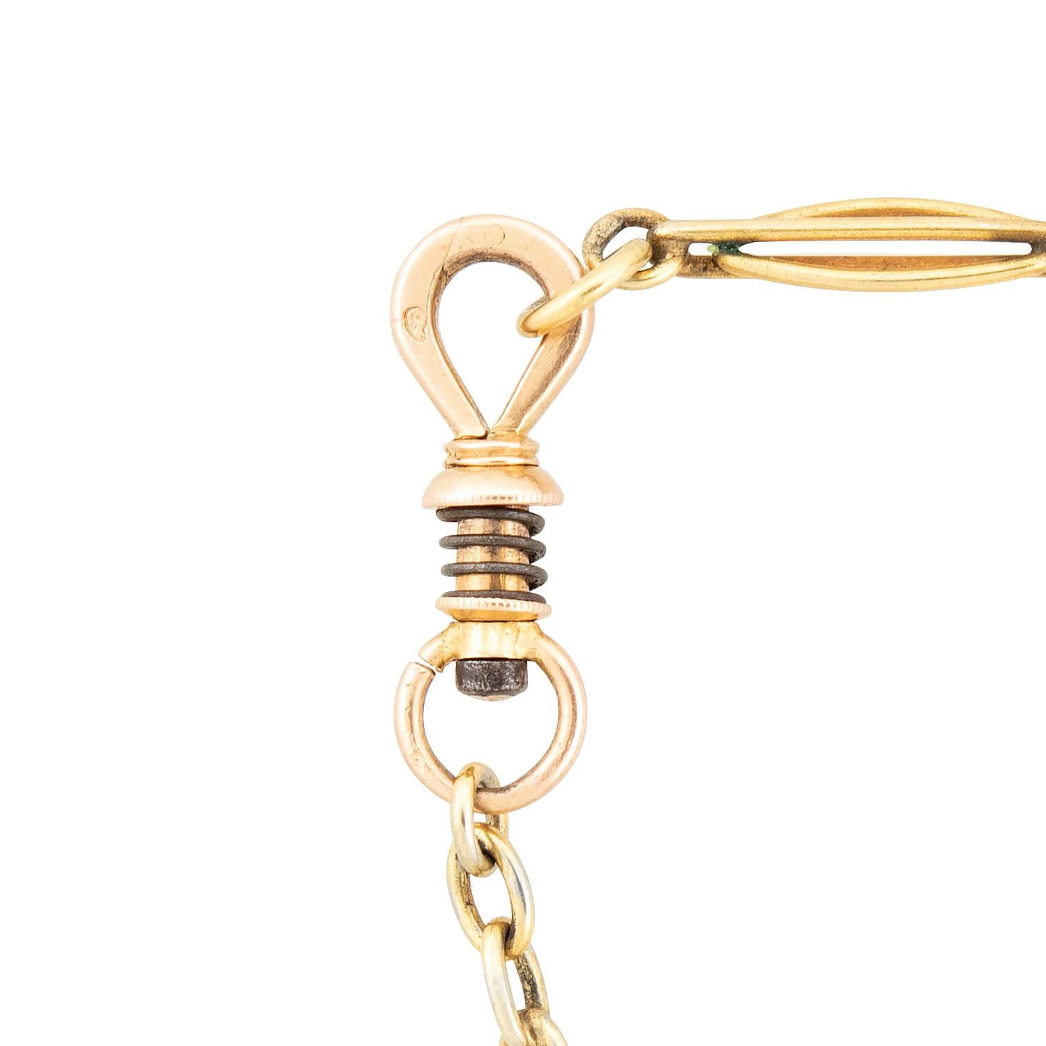18K Gold Edwardian French Paperclip Chain Necklace - 54cm Elegant Vintage Jewelry for Women, Perfect for Weddings, Parties & Daily Wear