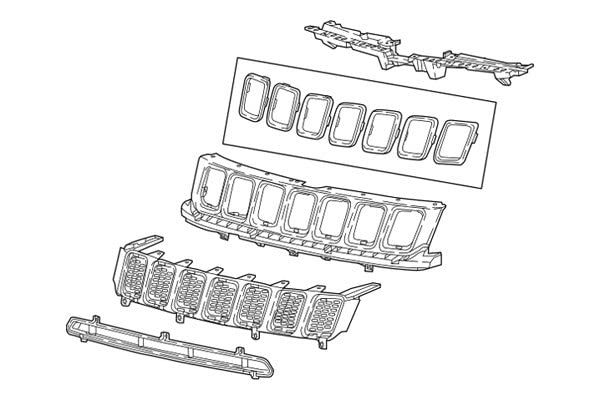 Chrome Car Radiator Grille - Universal Fit for Trucks & SUVs - Heavy Duty Mesh Design for Enhanced Airflow & Engine Cooling - Perfect for Off-Roading, Towing & Performance Upgrades