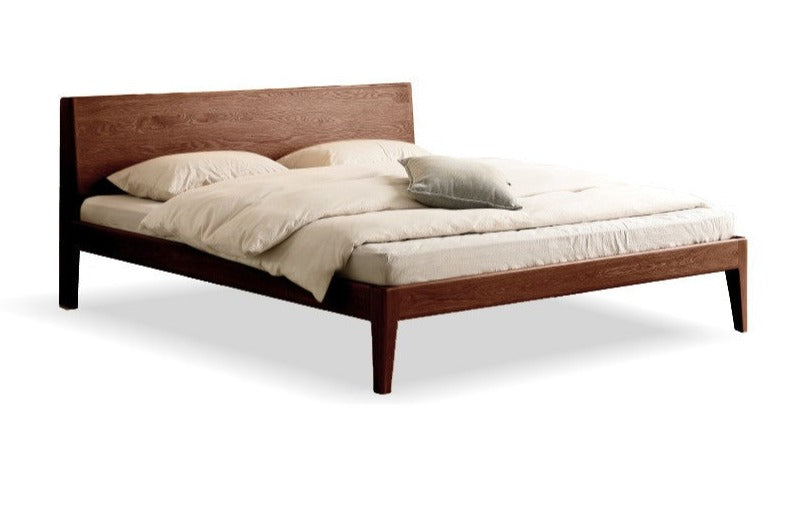 Solid Oak Wood LED Bed Frame with Built-in Lighting - Perfect for Modern Bedrooms, Guest Rooms, and Cozy Home Decor