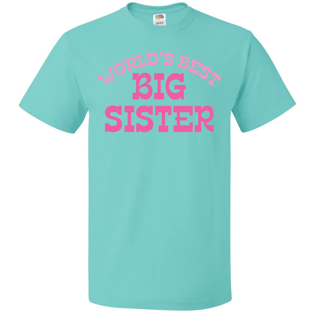 Inktastic World's Best Big Sister T-Shirt - Cute Sibling Gift for Girls, Funny Family Apparel - Perfect for Birthdays, Sister Day & Family Reunions