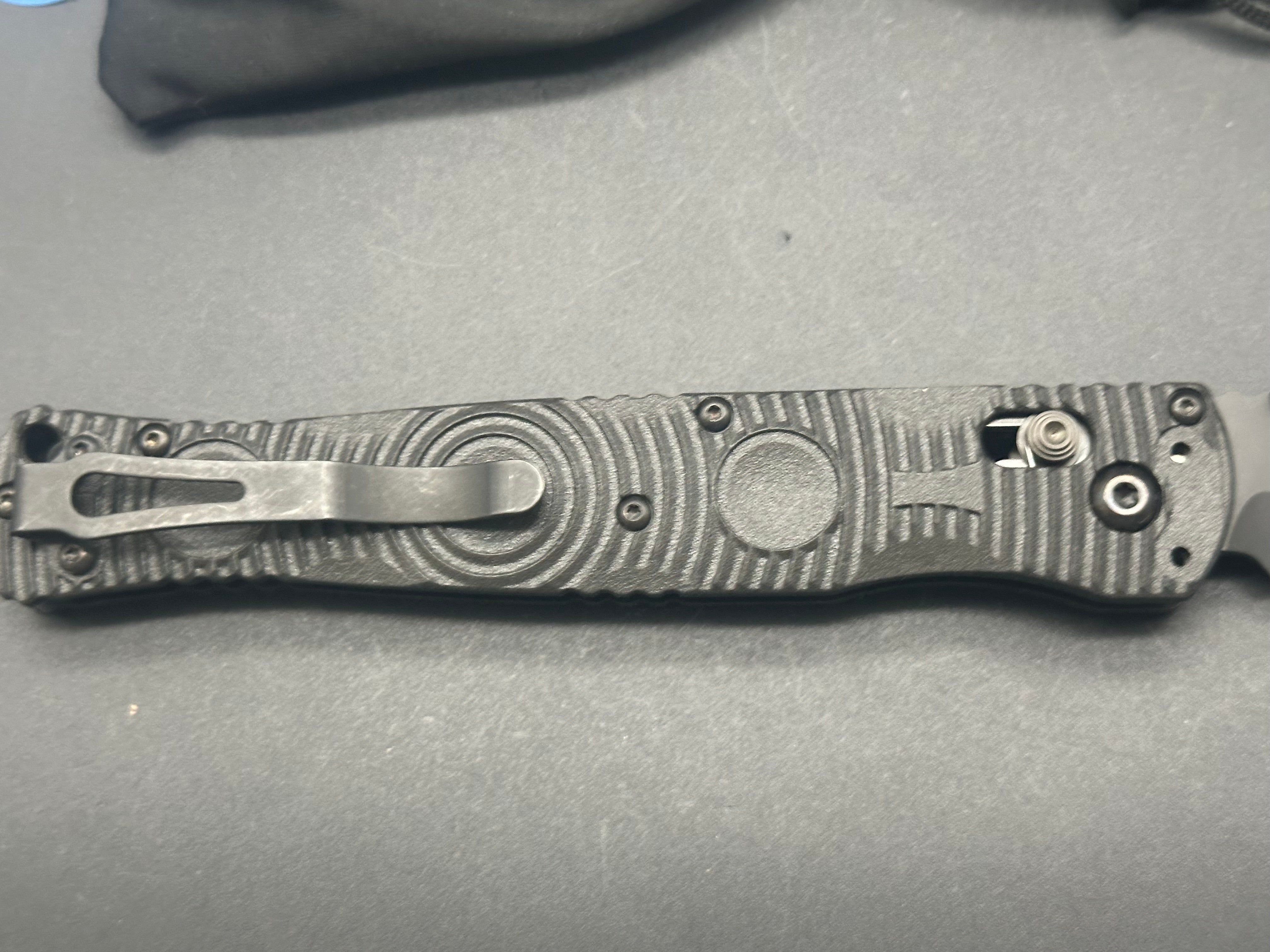 Benchmade SOCP Tactical Folding Knife with AXIS Lock - Carbon Fiber Elite Handle, 4.5