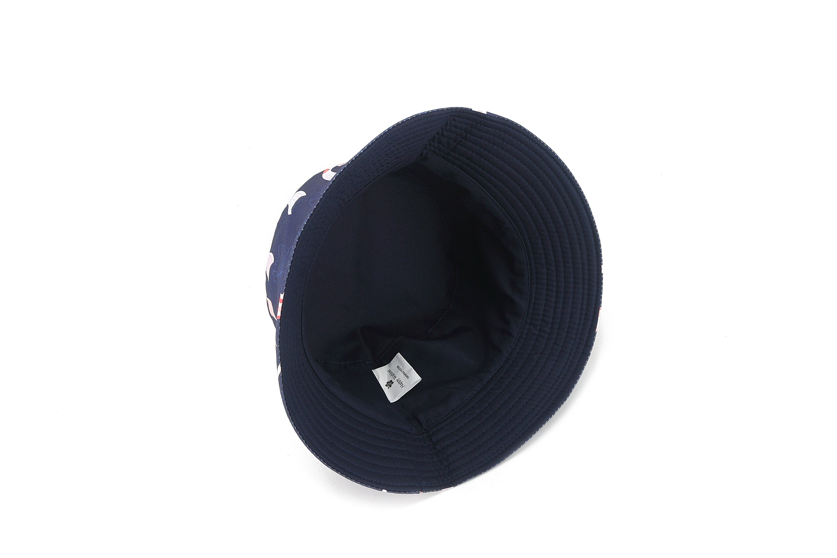 Stylish Koi Print Navy Bucket Hat for Men & Women - Sun Protection Outdoor Fishing Hiking Beach Hat