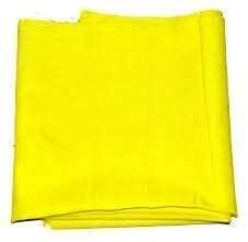 SKYSHOPPINGHUB Yellow Cotton Puja Cloth for Hindu Worship - 1 Meter Sacred Fabric for God/Devi/Devta Altar, Home Temple & Office Puja Ceremonies