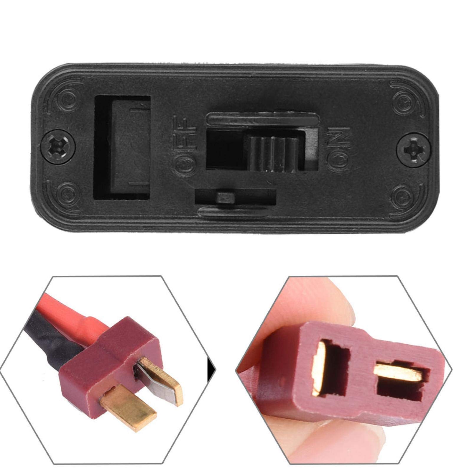High Current RC Airplane Power Switch - 6-12V On/Off Switch for Gasoline Engine RC Models - Durable Heavy Duty Switch for RC Cars, Boats & Aircrafts - Perfect for Hobbyists and Remote Control Enthusiasts