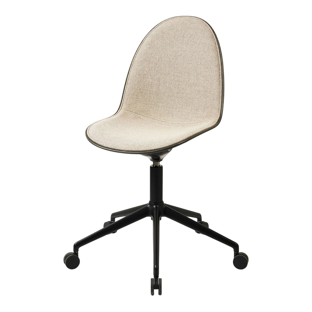 Eternity Swivel Chair with Casters - Upholstered Office Chair for Home & Workspace - Comfortable 360 Degree Rotating Desk Chair with Wheels