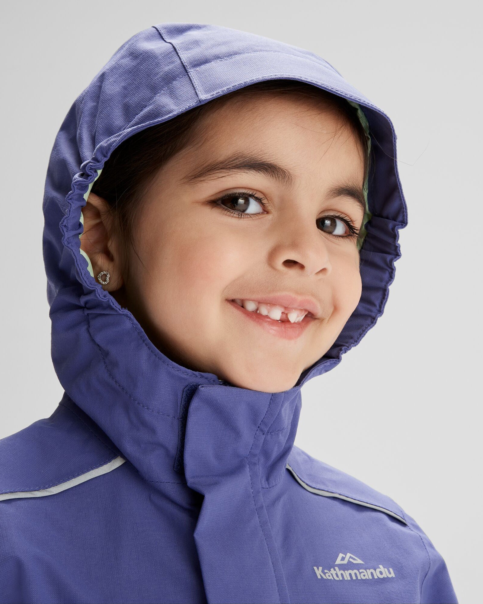 Andulo 2-Layer Waterproof Rain Jacket for Kids - Lightweight Windproof Outdoor Coat with Adjustable Hood | Perfect for School, Playground & Family Adventures
