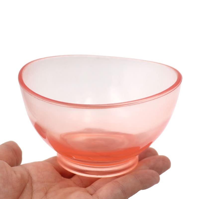 1pc Dental Lab Silicone Rubber Mixing Bowl Cup - Transparent Small/Medium/Large Size for Oral Hygiene & Teeth Whitening Tools (Pink-S) - Perfect for Dentists, Hygienists & DIY Teeth Whitening at Home