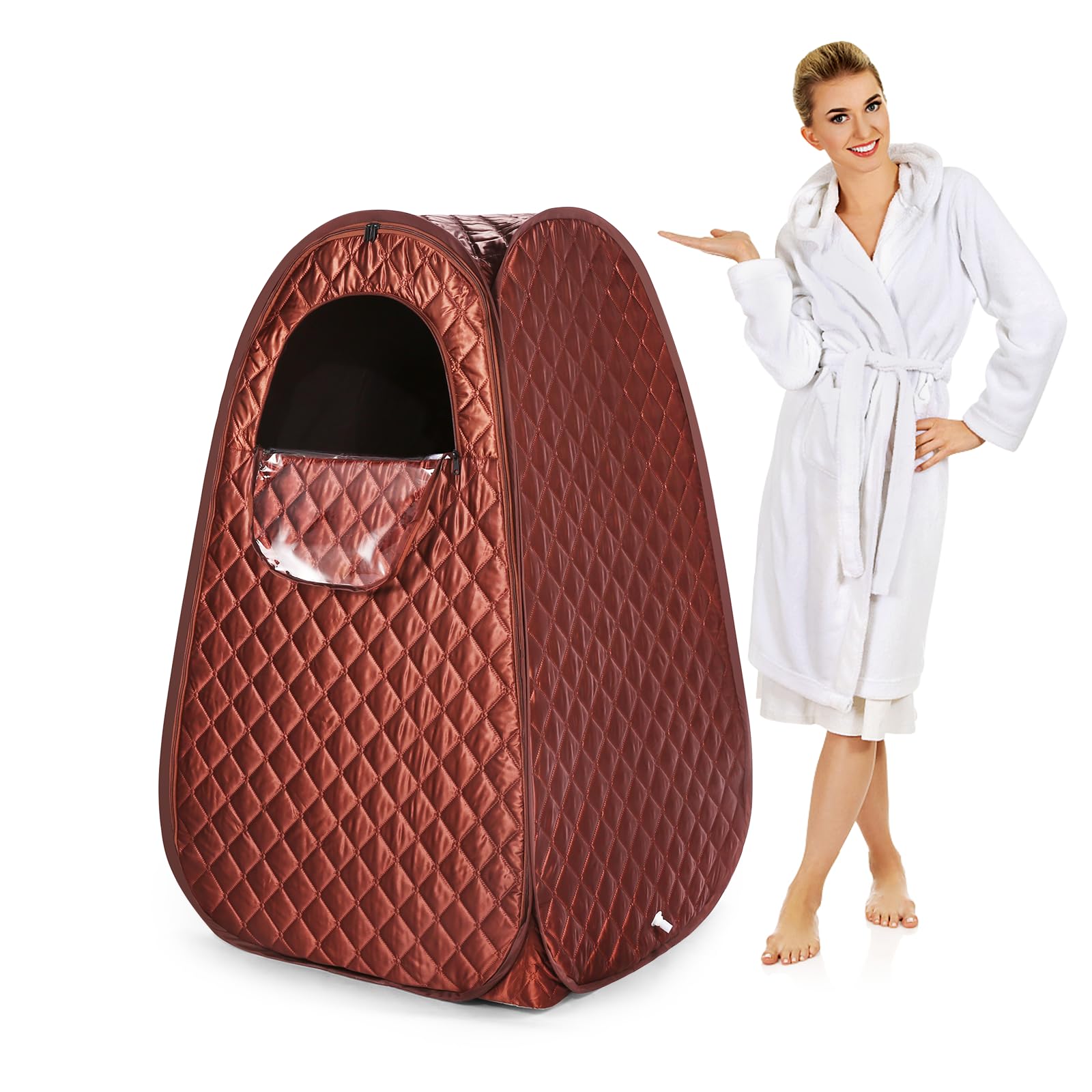 Portable Steam Sauna Tent for Home - 2.6L 1000W Steamer with 90 Minute Timer, Chair & Remote Control | Personal Relaxation, Detox & Weight Loss Therapy