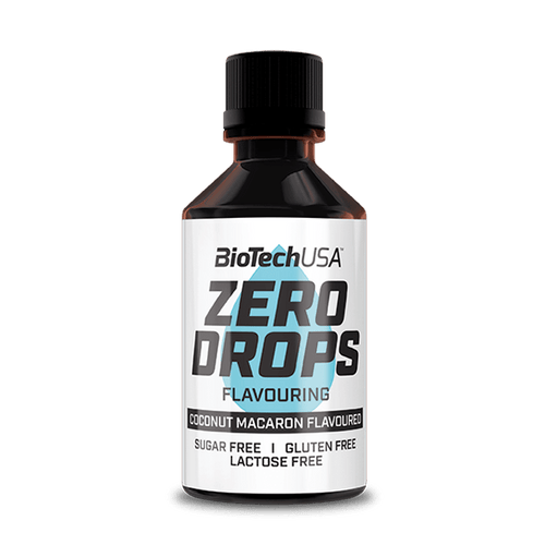 BioTech USA Zero Drops 50ml - Sugar-Free Flavor Enhancer for Coffee, Tea & Baking | Zero Calorie Sweetener Drops for Keto & Diabetic Diet | Perfect for Home, Office & Gym Use