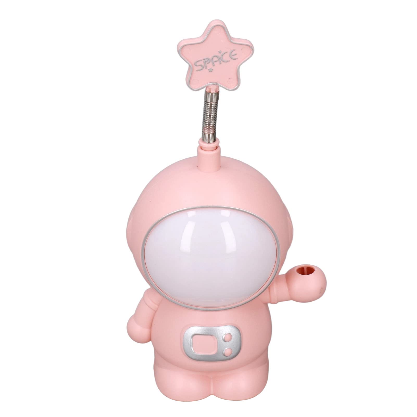 DOINGKING Eye Protection Table Lamp - USB Charging Astronaut Night Light, ABS Material Cute Pink Astronaut Design for Home, Office & Kids Room | Perfect for Reading, Studying & Bedside Lighting