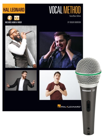 Hal Leonard Vocal Starter Pack with Samson Q6 Dynamic Microphone - Perfect for Singing Practice, Home Recording & Karaoke Sessions