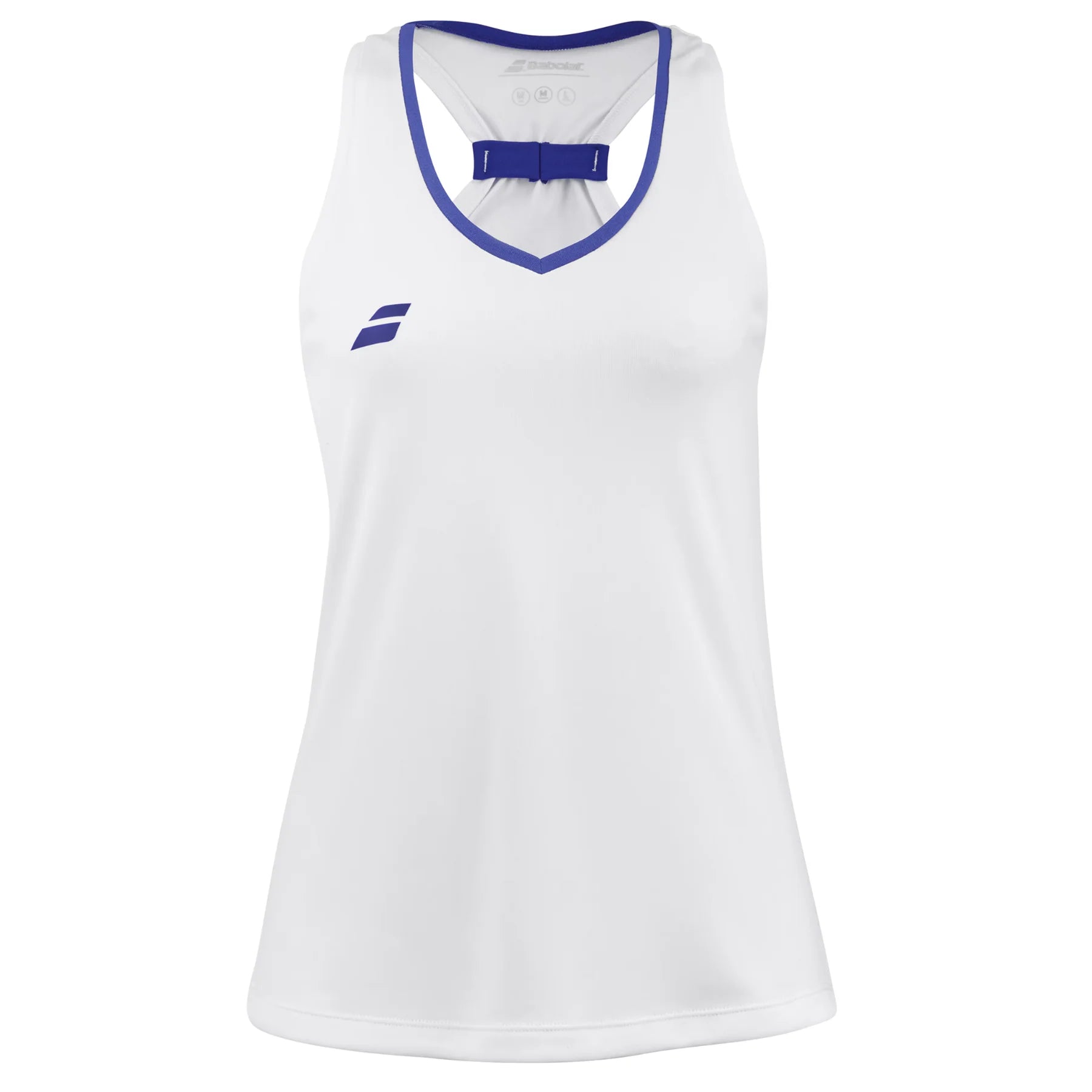 Babolat Play Tank Women's Tennis Top 1000 - White/White | Performance Tennis Apparel for Women | Perfect for Training & Matches