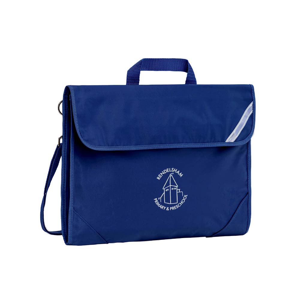 Rendelsham Primary School Safety Library Bag - Durable Navy Blue Book Bag for Kids - Perfect for School, Library, and Daily Use