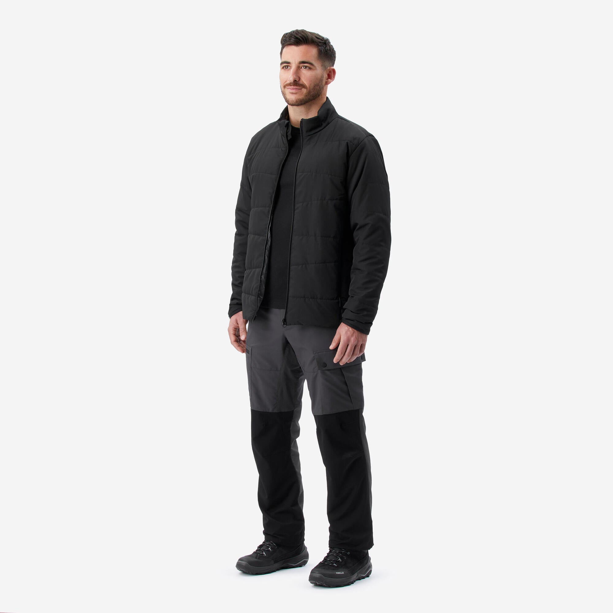 Forclaz Men's MT50 Synthetic Insulated Padded Jacket for Mountain Backpacking - Lightweight & Warm (32°F) - Perfect for Hiking, Camping & Outdoor Adventures