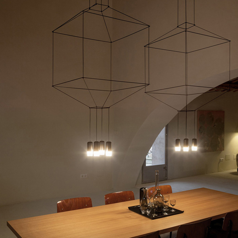 Wireflow LED Chandelier - Modern Crystal Ceiling Light Fixture for Dining Room & Living Room | Energy Efficient Dimmable Lighting for Home Decor & Interior Design