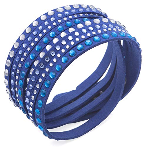 Purple With White & Blue Stones