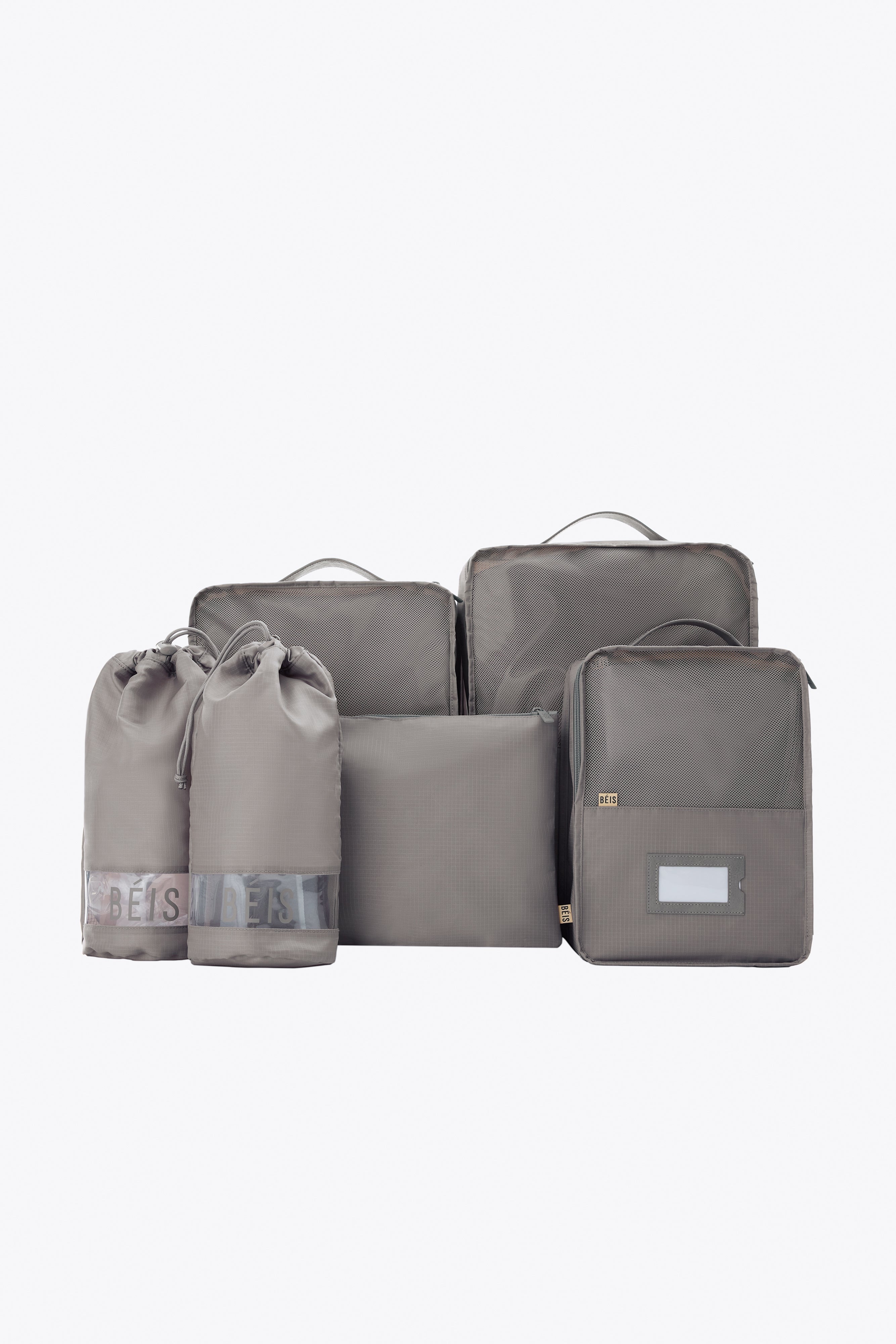 Premium Packing Cubes Set in Grey - 4-Piece Travel Organizer for Luggage & Suitcases - Perfect for Business Trips, Vacations & Weekend Getaways