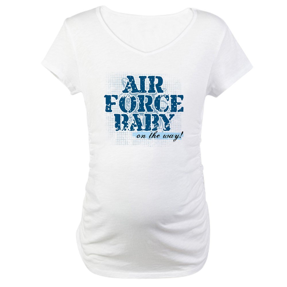Air Force Baby On The Way Maternity T-Shirt - Comfortable Pregnancy Tee for Military Moms - Perfect for Baby Showers & Gender Reveals