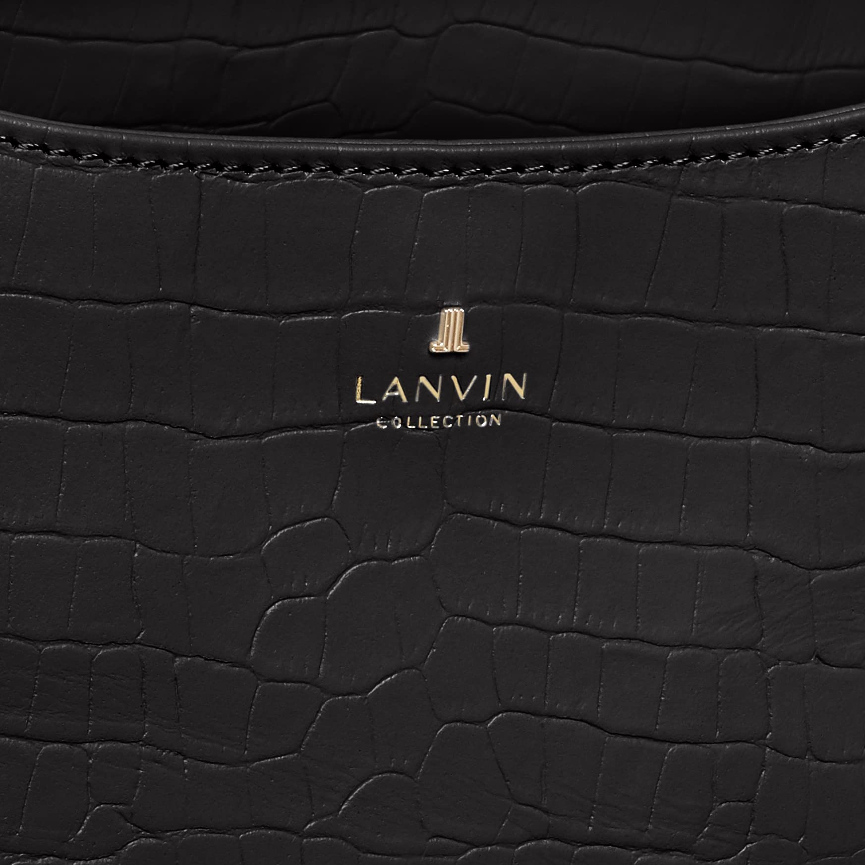 Lanvin Collection 60-6102 Women's Leather Tote Bag - Black, Stylish Designer Handbag for Work, Travel & Everyday Use