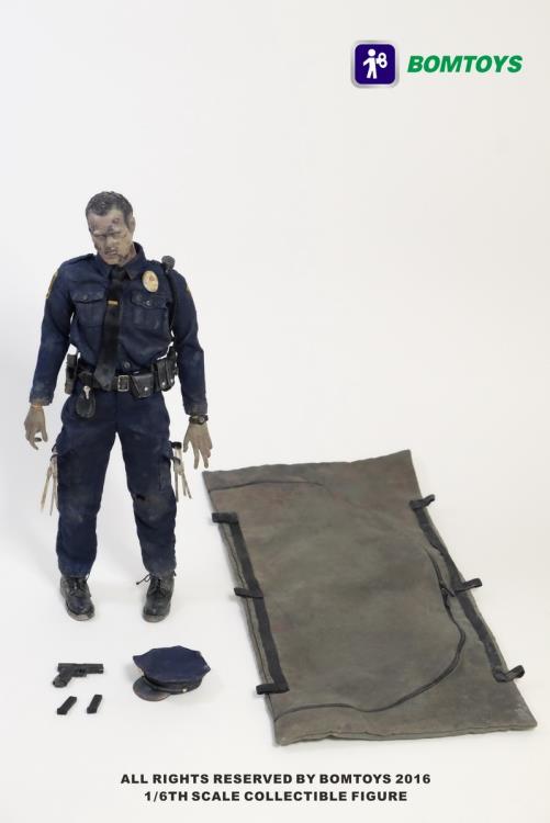 Bomtoys 1/6 BT003 Military Officer Zombie Action Figure Collectible Model - Perfect for Horror Displays, Cosplay Props, and Collector Showcases