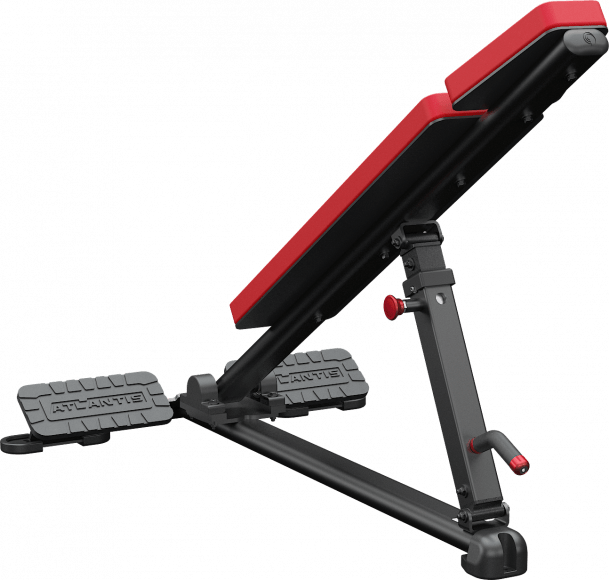 ATLANTIS Adjustable Long Incline Bench for Home Gym - Strength Training & Weightlifting Equipment - Perfect for Dumbbell Workouts & Ab Exercises
