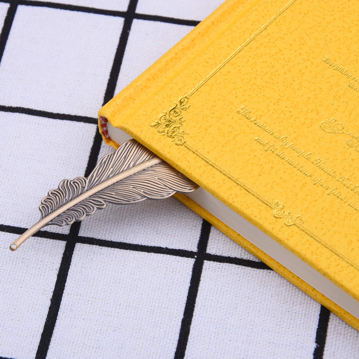 Vintage Feather Metal Bookmarks - 24pcs Gifts for Book Lovers, Kids & Teachers | Reading Accessories